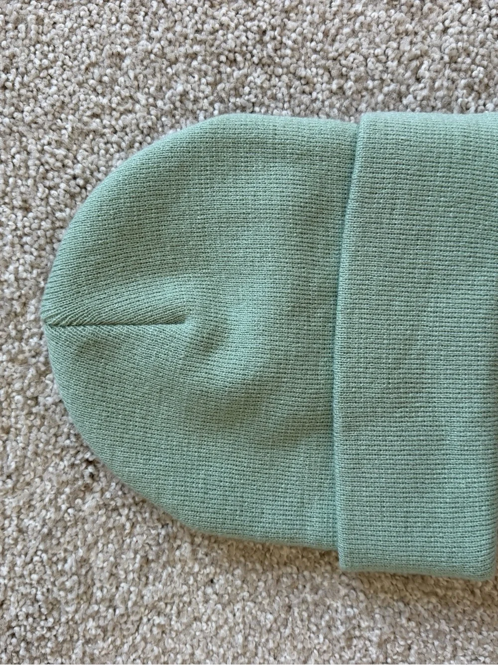 Boys Lie Mint Green Beanie with Pink Patch